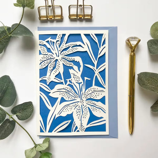 Lily blank card