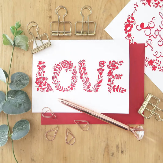 The Flower LOVE card