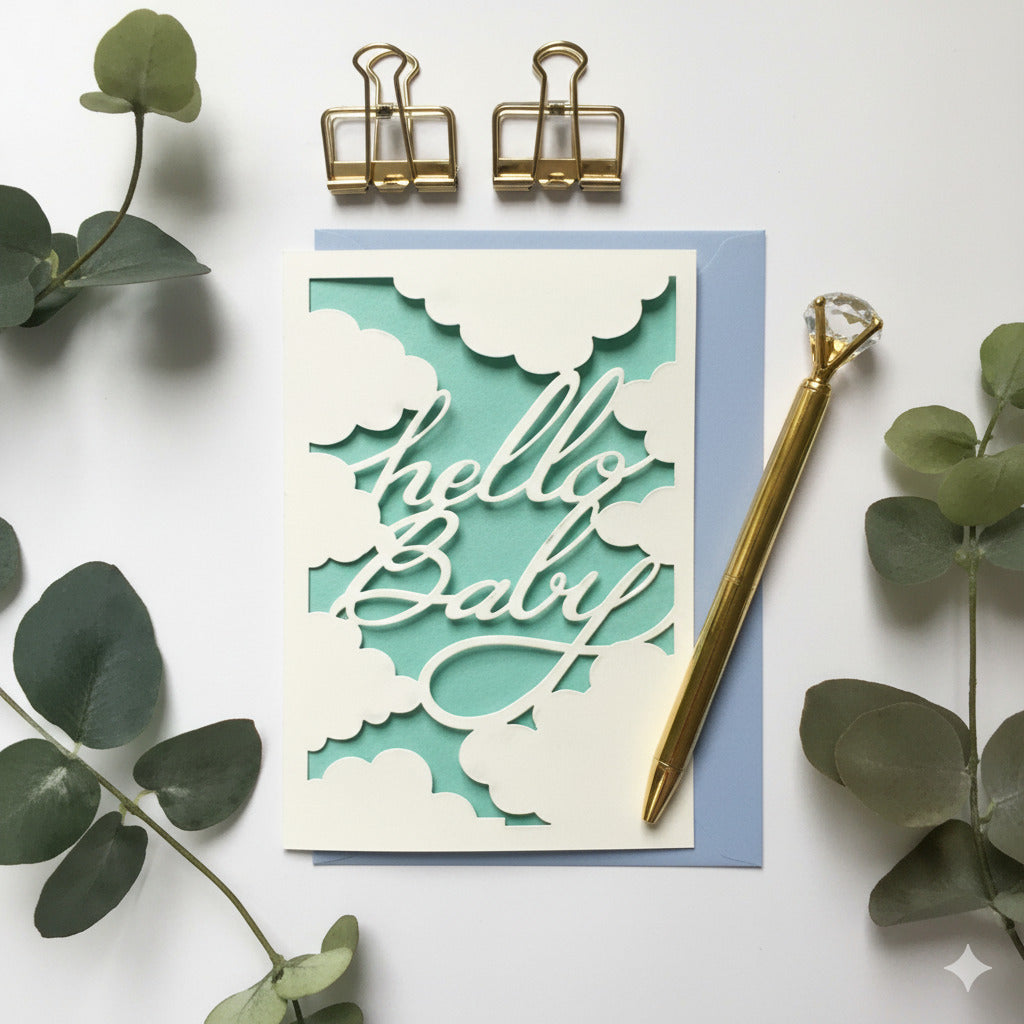 "Hello Baby" Blank Card